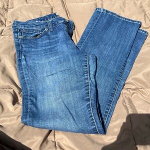 Banana Republic Slim Bootcut Denim Jeans  Short Petite